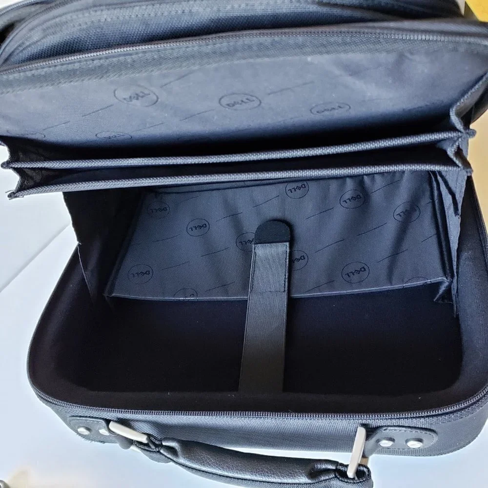 Dell Black Laptop Bag with Luggage Sleeve and Shoulder strap